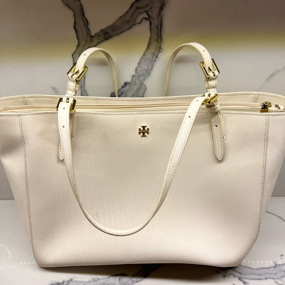 COPY - Tory Burch White Leather Tote